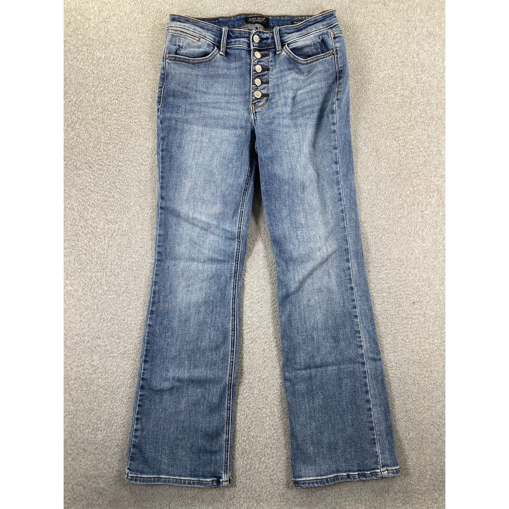 Judy Blue BootCut Jeans Womens 7/28 Blue Light Wash Stretch Denim Casual Classic